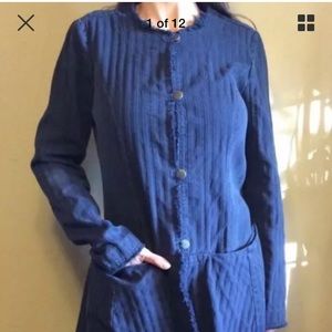 (Z32) NEW Long flared jacket FREE PEOPLE small